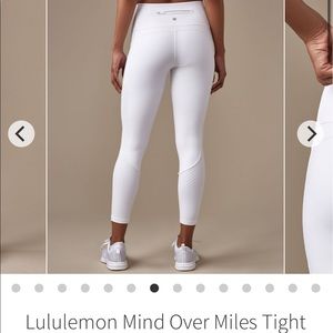 Lululemon White Mind Over Miles Legging (6)